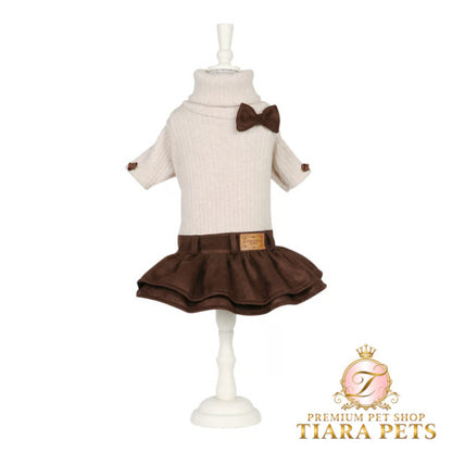 シャーロットドレス Charlotte's Dress Art. 2093 dress Chocolate【犬服 ドッグウエア ワンピース ドレス スカート セレブ】