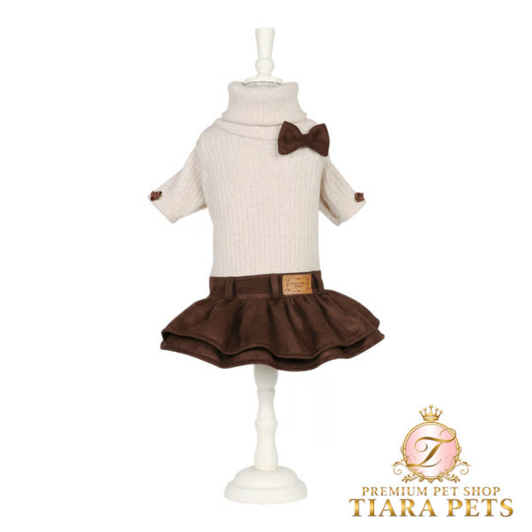 シャーロットドレス Charlotte's Dress Art. 2093 dress Chocolate【犬服 ドッグウエア ワンピース ドレス スカート セレブ】