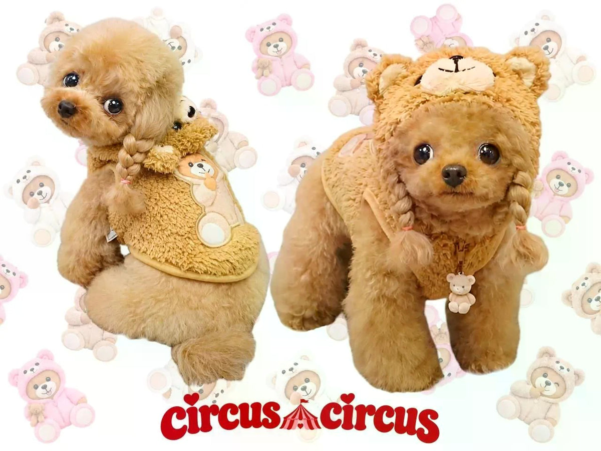 サーカスサーカス circus circus Toy Bear Charming Pose PK パーカー(CCW-0303)XXS～L【小型犬 犬服 ウエア パーカー】