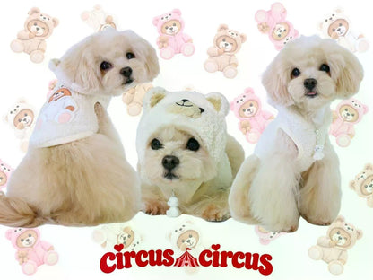 サーカスサーカス circus circus Toy Bear Charming Pose PK パーカー(CCW-0303)XXS～L【小型犬 犬服 ウエア パーカー】
