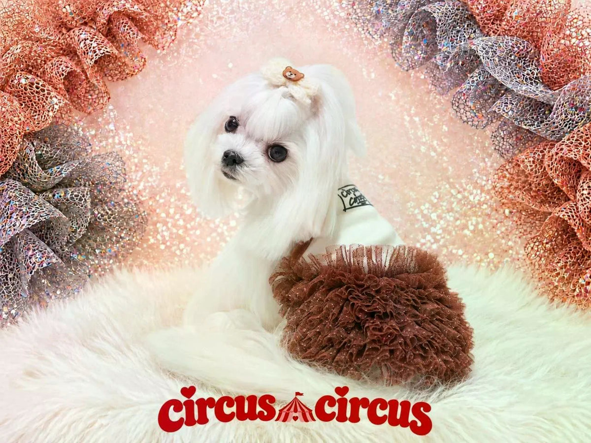 サーカスサーカス circus circus Glittery Frill Warm OP ワンピース(CCW-0306) XXS~L【小型犬 ワンピース フリル】
