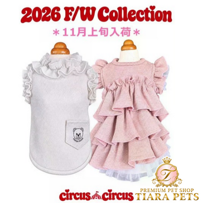 サーカスサーカス circus circus Toy Bear Twinkle Ruffle トップス ワンピース(CCW-0301) XXS～L【小型犬 犬 トップス ワンピース】