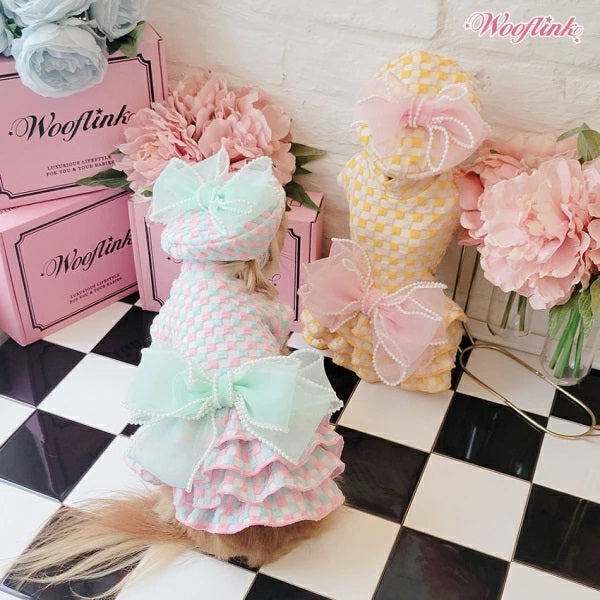 ウーフリンク WOOFLINK MARSHMALLOW【小型犬 犬服 ウエア トップス カットソー ワンピ セレブ】