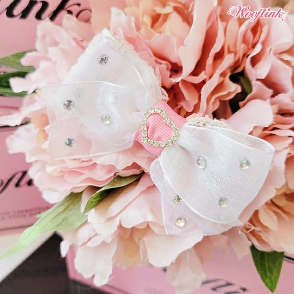 ウーフリンク WOOFLINK PRING MOMENTS HAIRBOW【小型犬 アクセサリー バレッタ ヘアピン ヘアーアクセサリー】