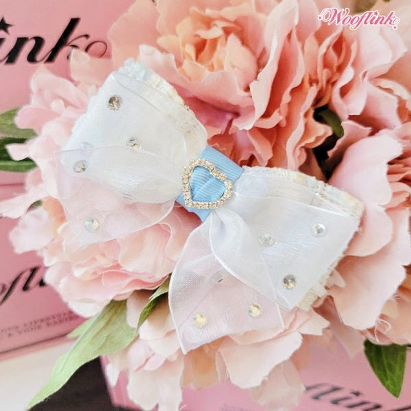 ウーフリンク WOOFLINK PRING MOMENTS HAIRBOW【小型犬 アクセサリー バレッタ ヘアピン ヘアーアクセサリー】