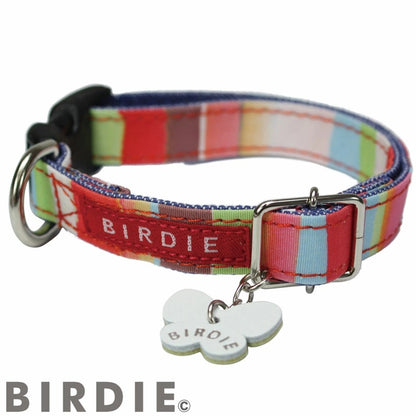 バーディ BIRDIE ワンタッチマルチボーダーカラー(SS)【超小型犬/ ペット 首輪 カジュアル カラー】