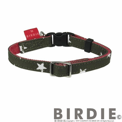 バーディ BIRDIE スターデニムカラー(SS)【超小型犬 猫用 ペット 首輪 カジュアル カラー】
