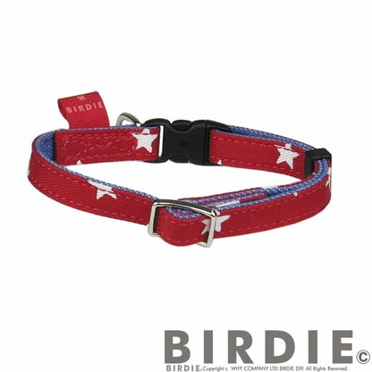 バーディ BIRDIE スターデニムカラー(SS)【超小型犬 猫用 ペット 首輪 カジュアル カラー】